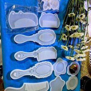 Comb and mirror compact 11 pcs with 2 mirror